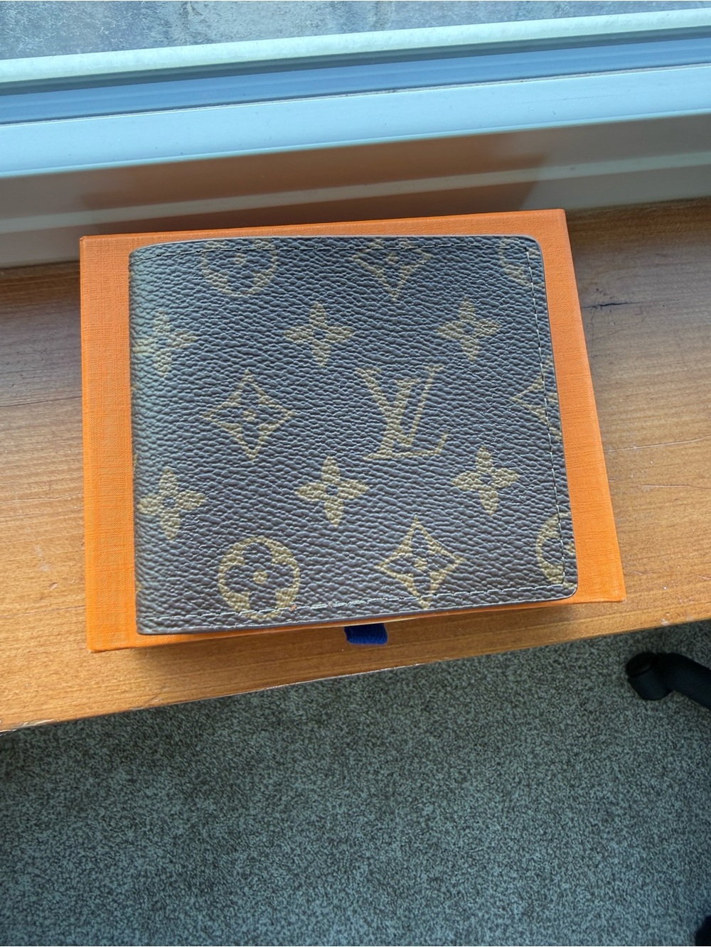 Louis Vuitton Monogram Canvas Wallet in Brown and Gold